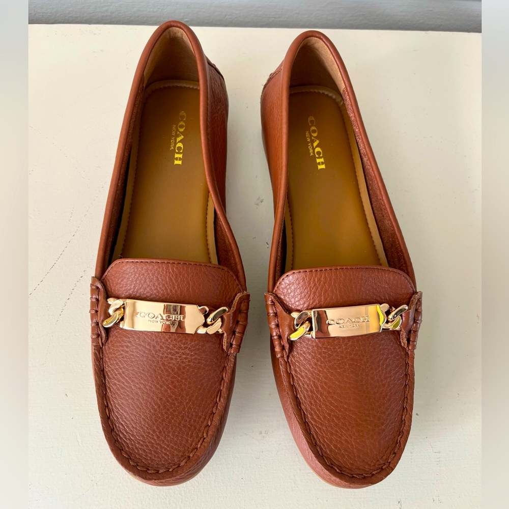 Coach Brown Leather Loafers